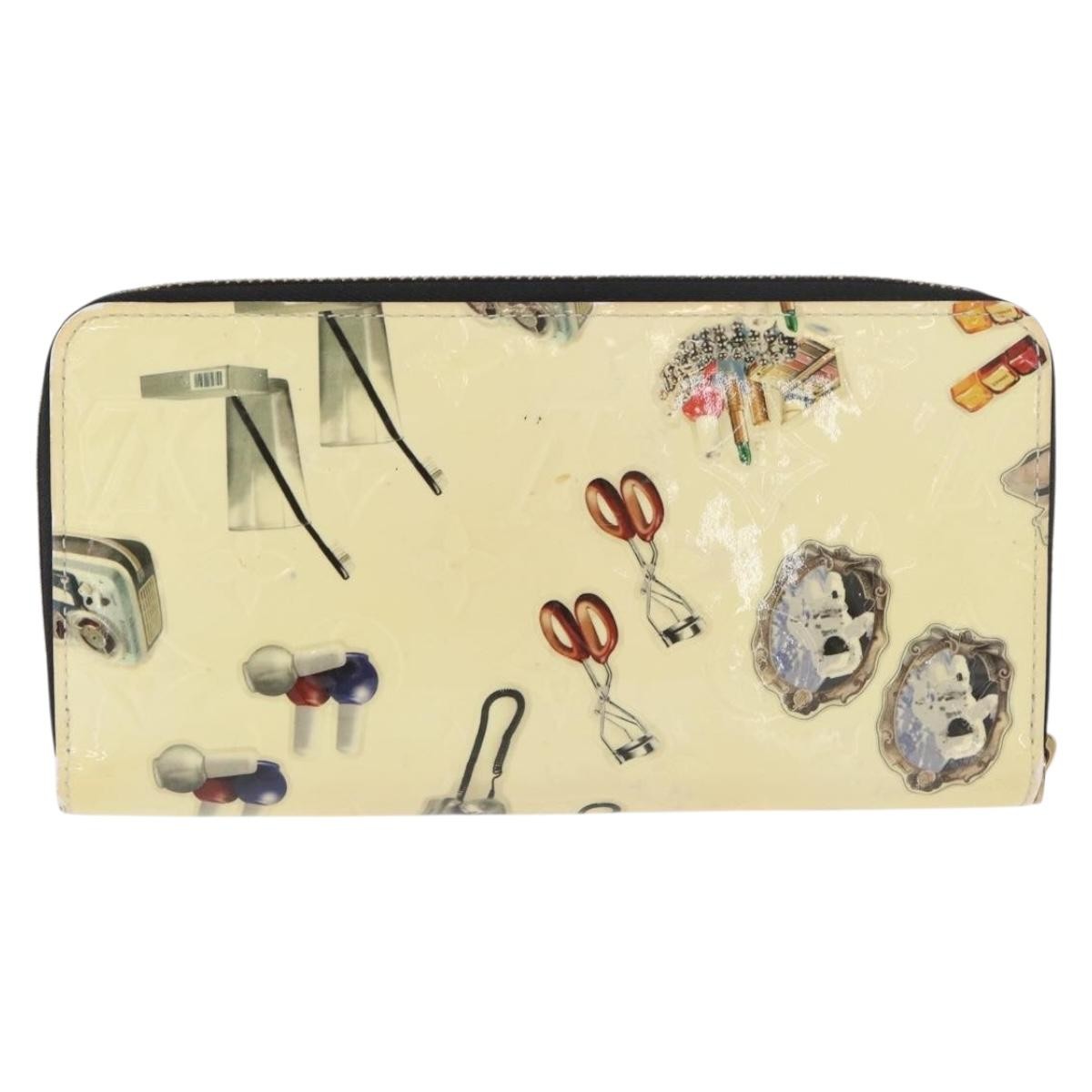 Louis Vuitton Nicolas Ghesquière Zippy Wallet Patent Monogram, White, Patent Leather, Wallet