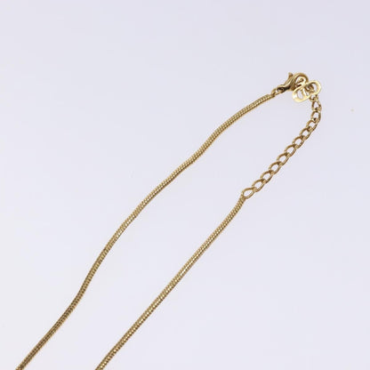 Christian Dior D logo Pendant Necklace Metal, GOLD, METAL, Necklace