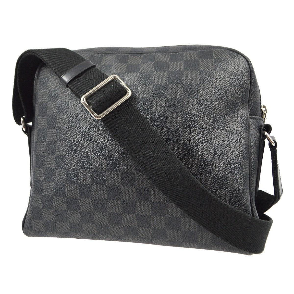 Louis Vuitton Dayton Reporter Bag Damier Graphite, BLACK, CANVAS, Shoulder bag