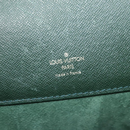 Louis Vuitton Serviette Kourad Briefcase Taiga Leather, GREEN, LEATHER, Briefcase