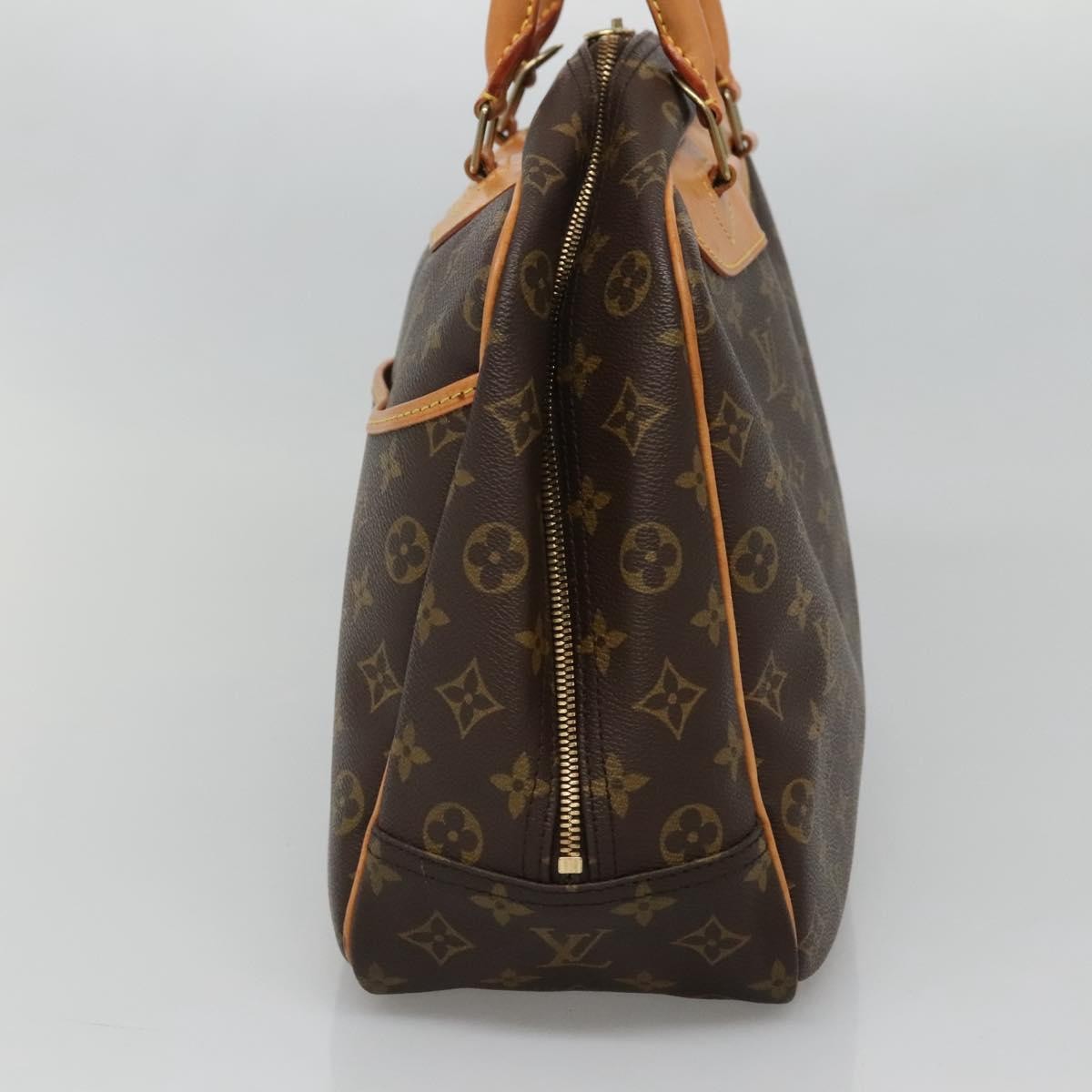 Louis Vuitton Deauville Handbag Monogram Canvas, BROWN, CANVAS, Handbag