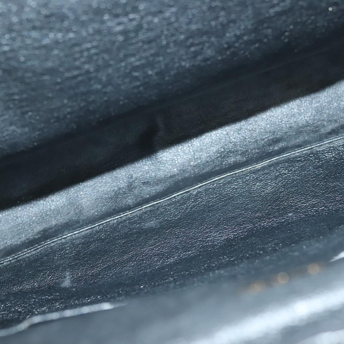 Chanel Vintage Chain Frame Bag Quilted Lambskin, BLACK, LEATHER, Shoulder bag