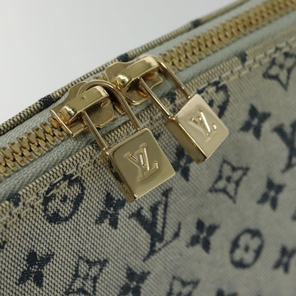 Louis Vuitton Alma Handbag Mini Lin, BLUE, CANVAS, Handbag