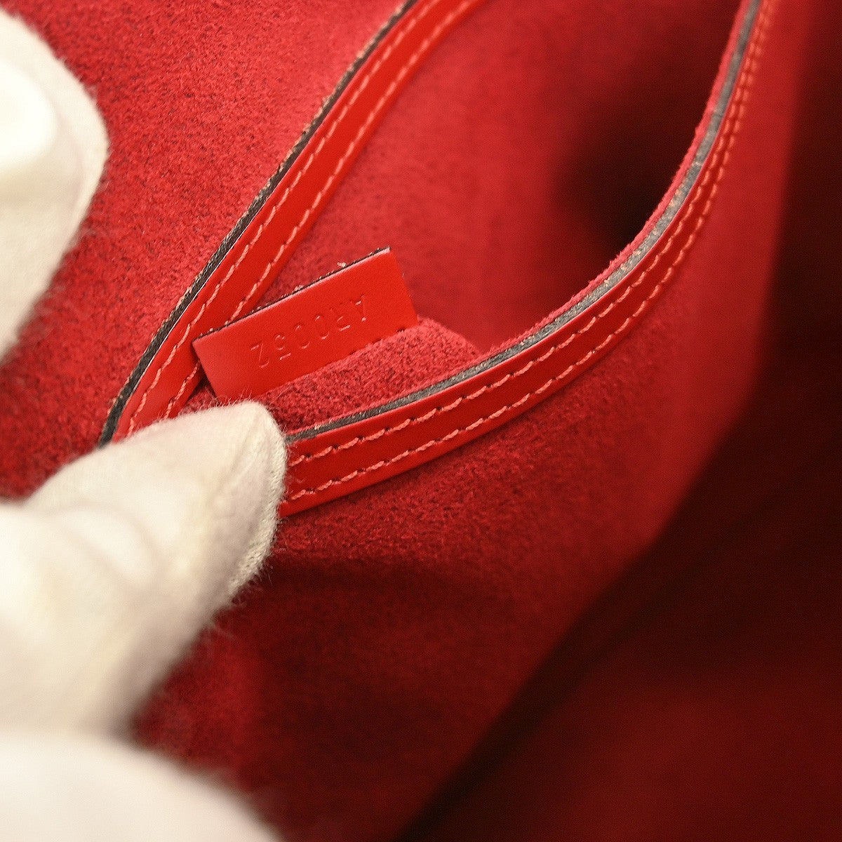 Louis Vuitton Alma Handbag Epi Leather, RED, LEATHER, Handbag