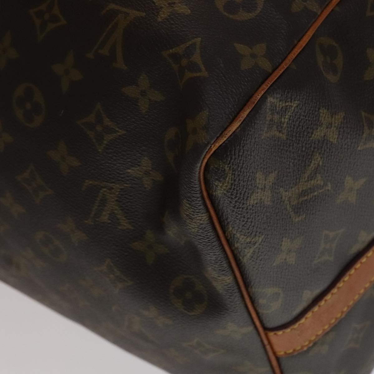 Louis Vuitton Keepall Bandouliere Bag Monogram Canvas, BROWN, CANVAS, Travel bag
