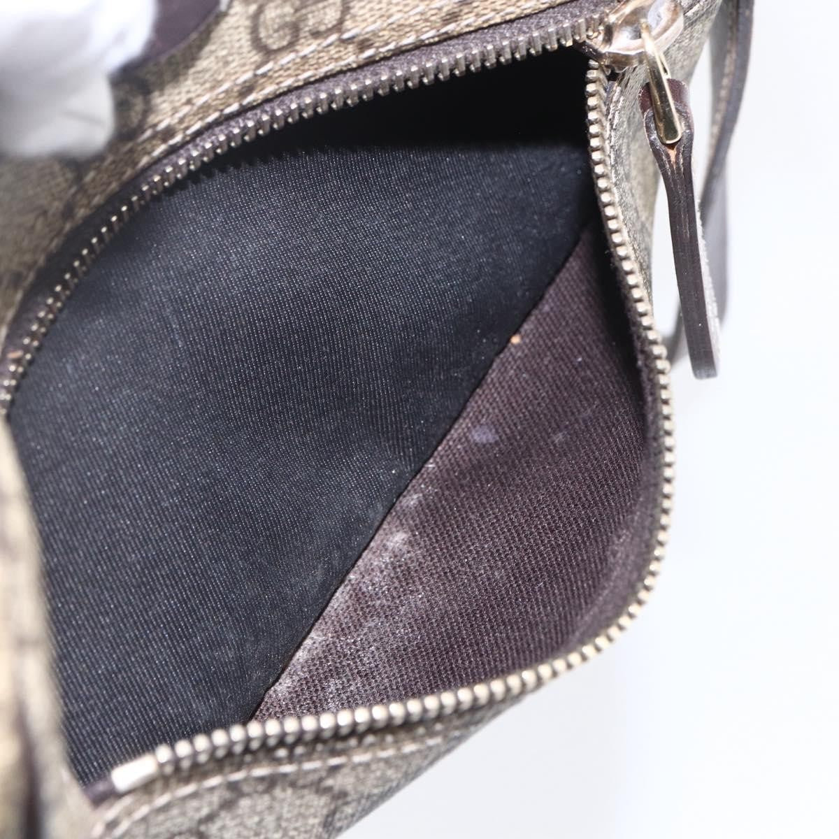 Gucci Front Zip Crossbody GG Canvas, BEIGE, CANVAS, Shoulder bag