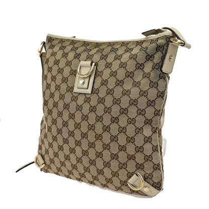 Gucci Abbey D-Ring Messenger Bag GG Canvas, BROWN, CANVAS, Shoulder bag