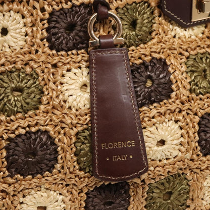 Salvatore Ferragamo Soft W Tote RAFFIA, BROWN, WOOD, Tote bag