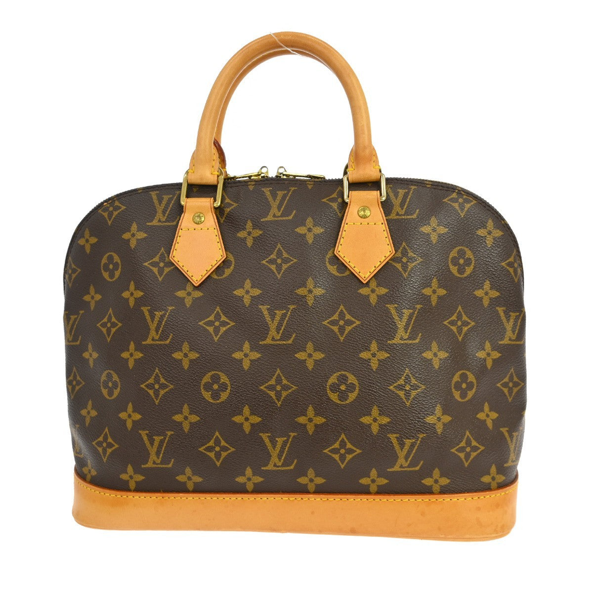 Louis Vuitton Alma Handbag Monogram Canvas, Brown, Canvas, Handbag