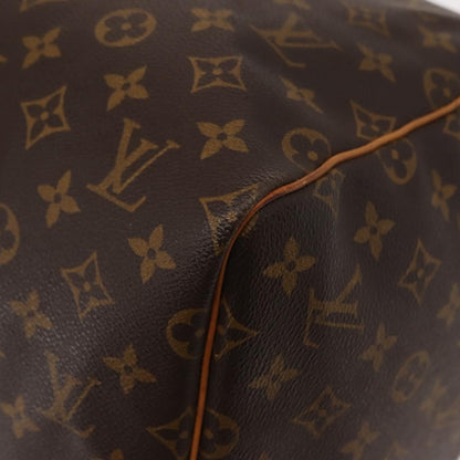 Louis Vuitton Keepall Bag Monogram Canvas, BROWN, CANVAS, Travel bag