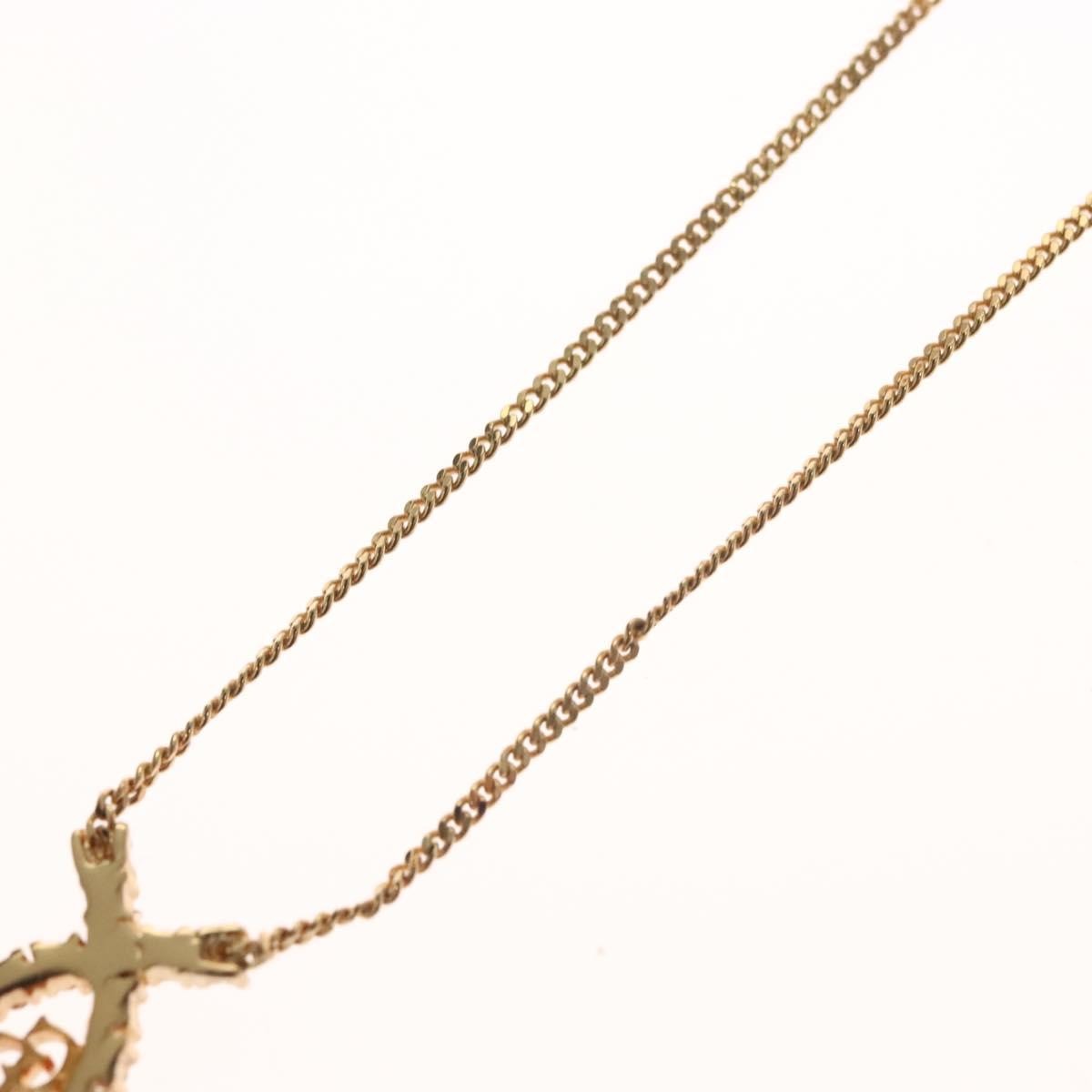 Christian Dior CD Pendant Necklace Gold-plated, GOLD, METAL, Necklace