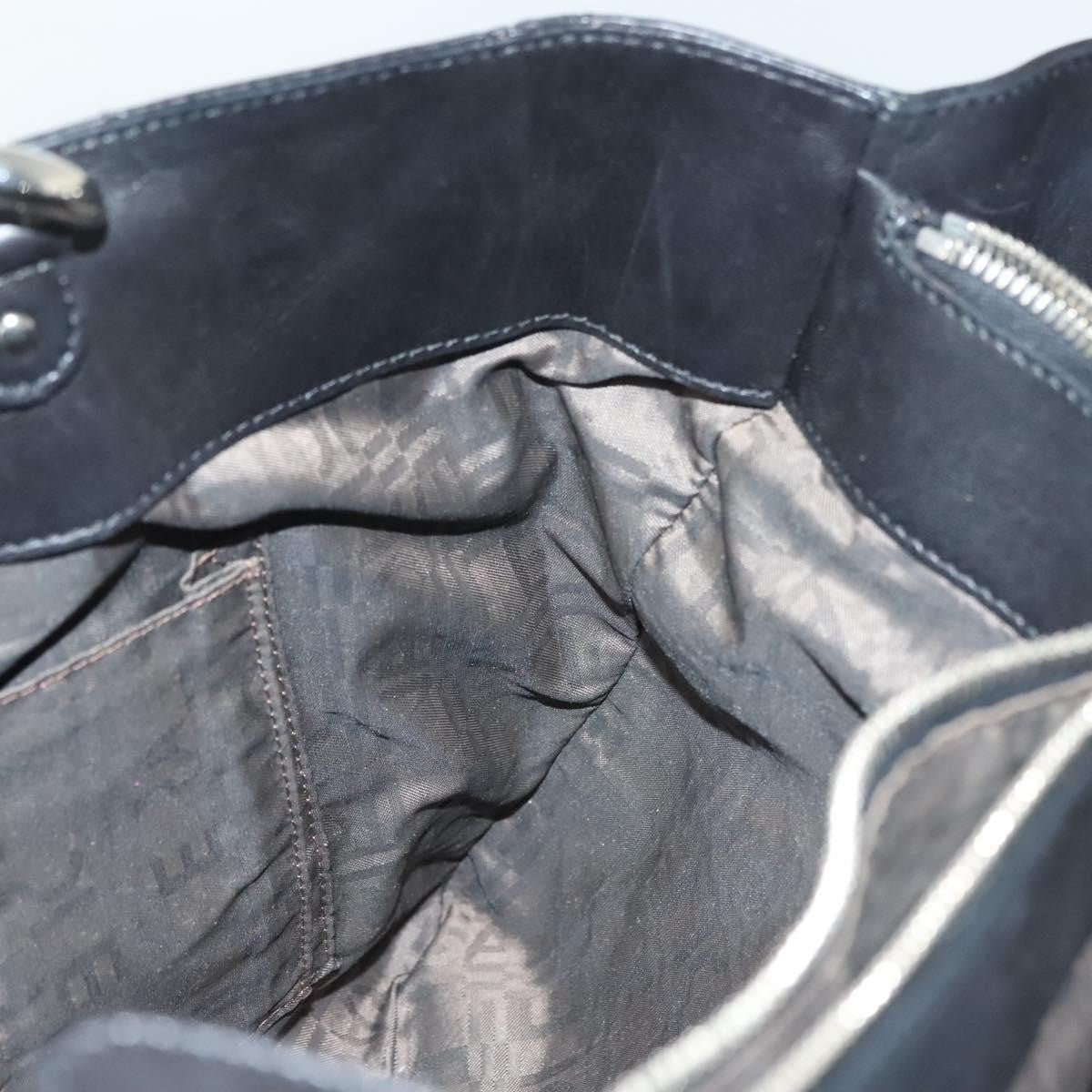 Salvatore Ferragamo Vala Handbag Leather, BLACK, LEATHER, Handbag