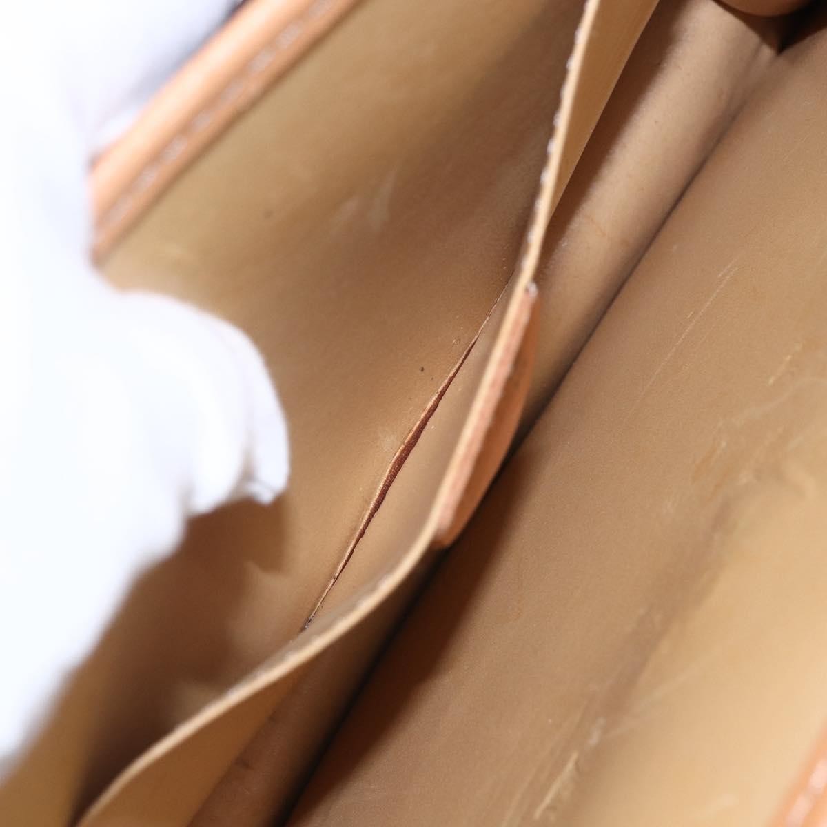 Celine Vintage Macadam Shoulder Bag Canvas and Leather, BROWN, CANVAS, Shoulder bag