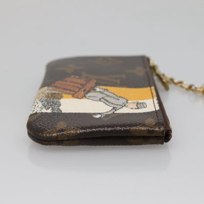 Louis Vuitton Pochette Clés Monogram Empreinte, BROWN, CANVAS, Wallets
