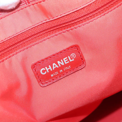 Chanel Travel Line Tote Nylon, RED, NYLON, Tote bag