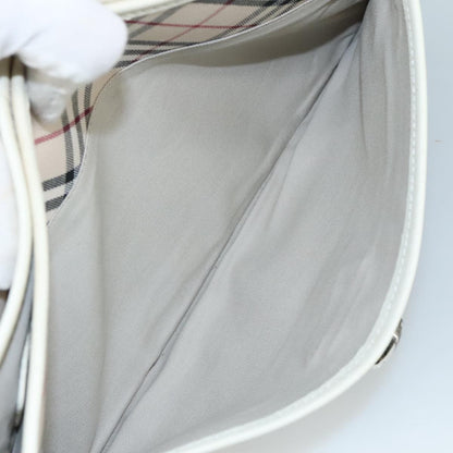 Burberry Shoulder Bag Nova Check Canvas, BEIGE, CANVAS, Shoulder bag