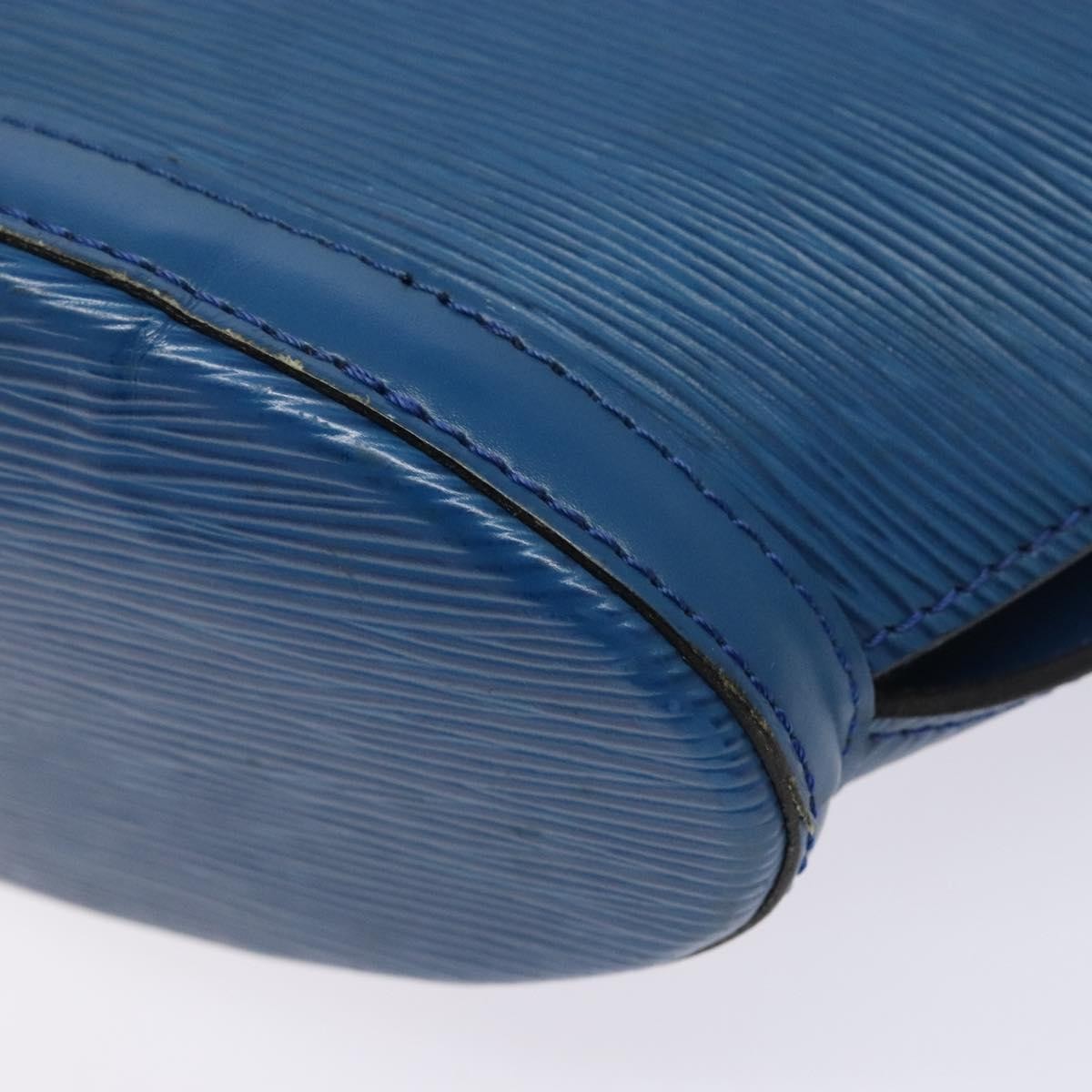 Louis Vuitton Saint Jacques Handbag Epi Leather, BLUE, LEATHER, Shoulder bag