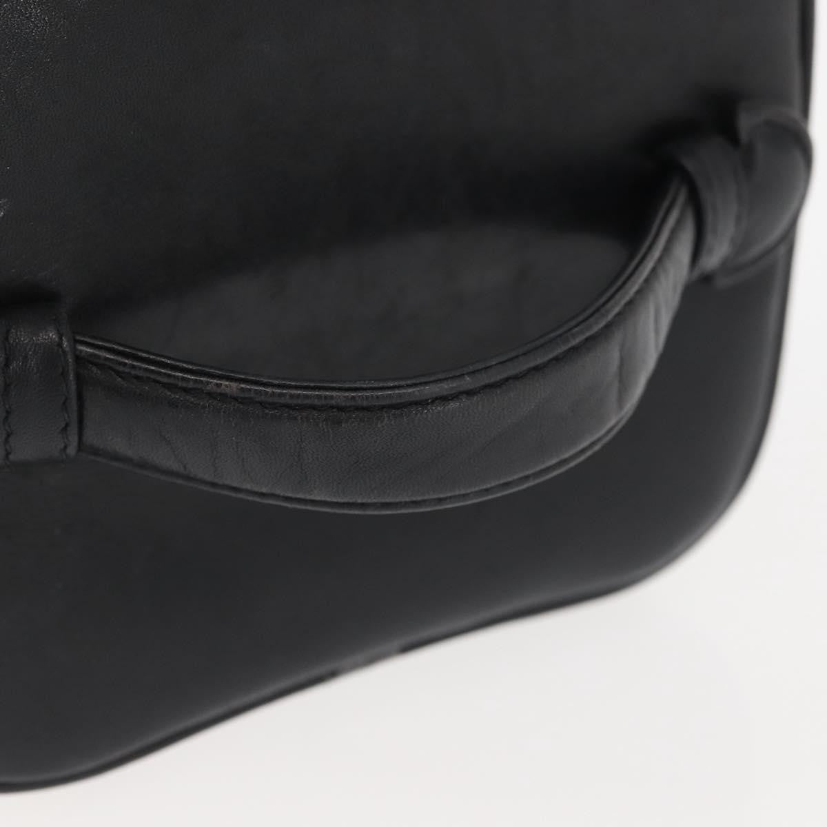 Chanel Vanity pouch Leather, BLACK, LEATHER, Toiletry Case