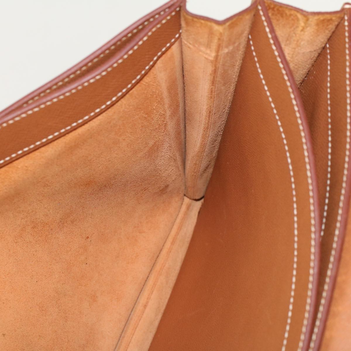 Hermes Sac a Depeches Bag Buffalo, BROWN, LEATHER, Briefcase