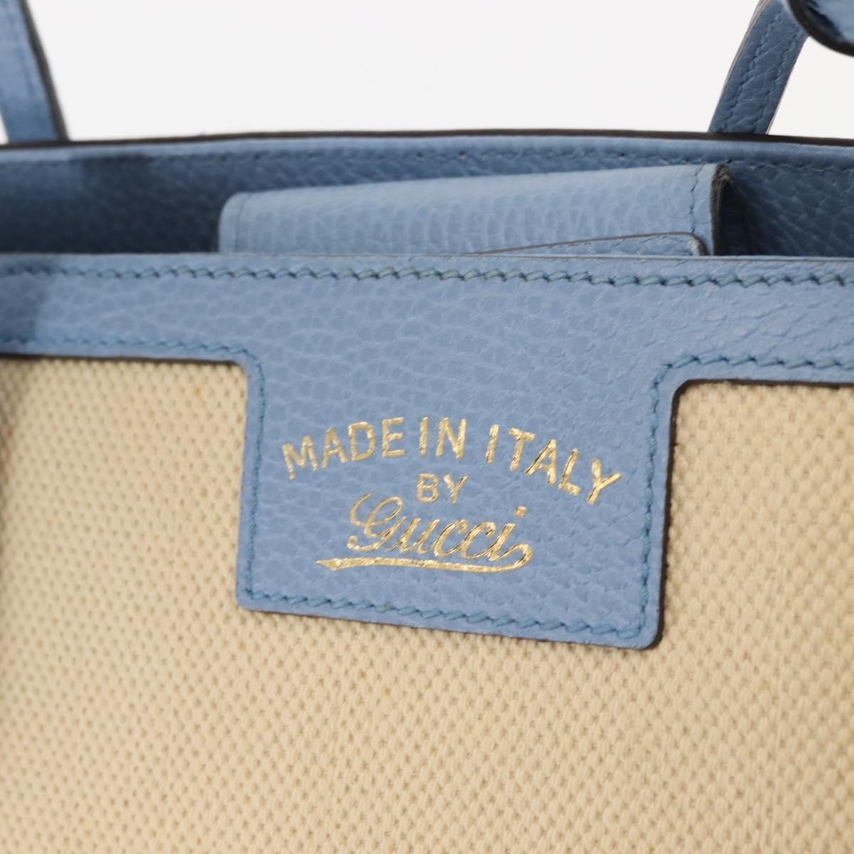 Gucci Swing Tote Canvas and Leather, BEIGE, CANVAS, Tote bag