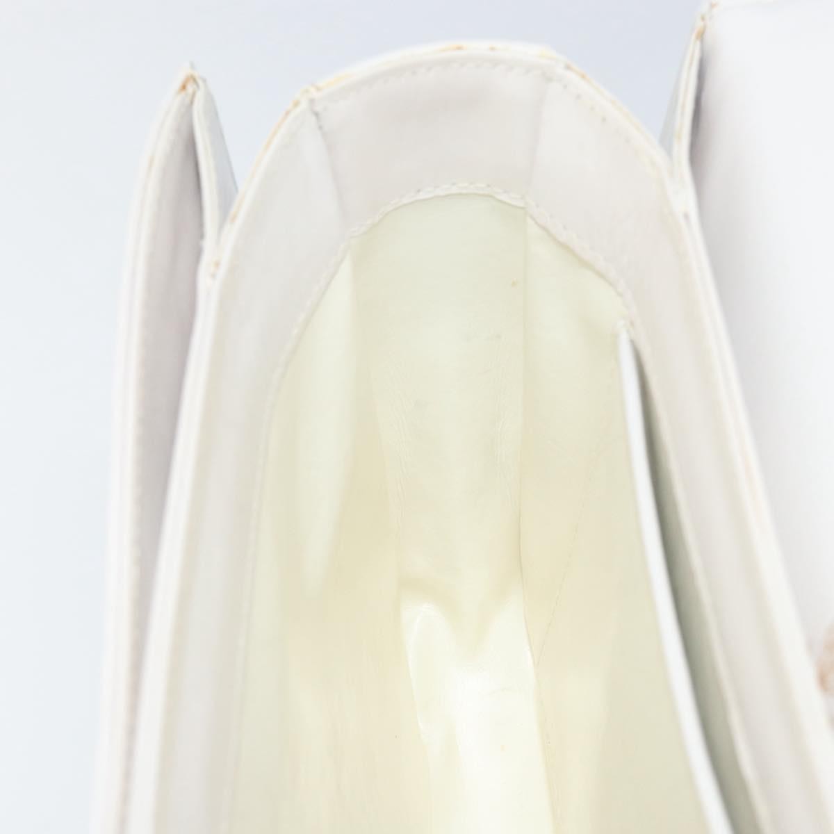 Gucci Vintage Handbag Leather, WHITE, LEATHER, Handbag