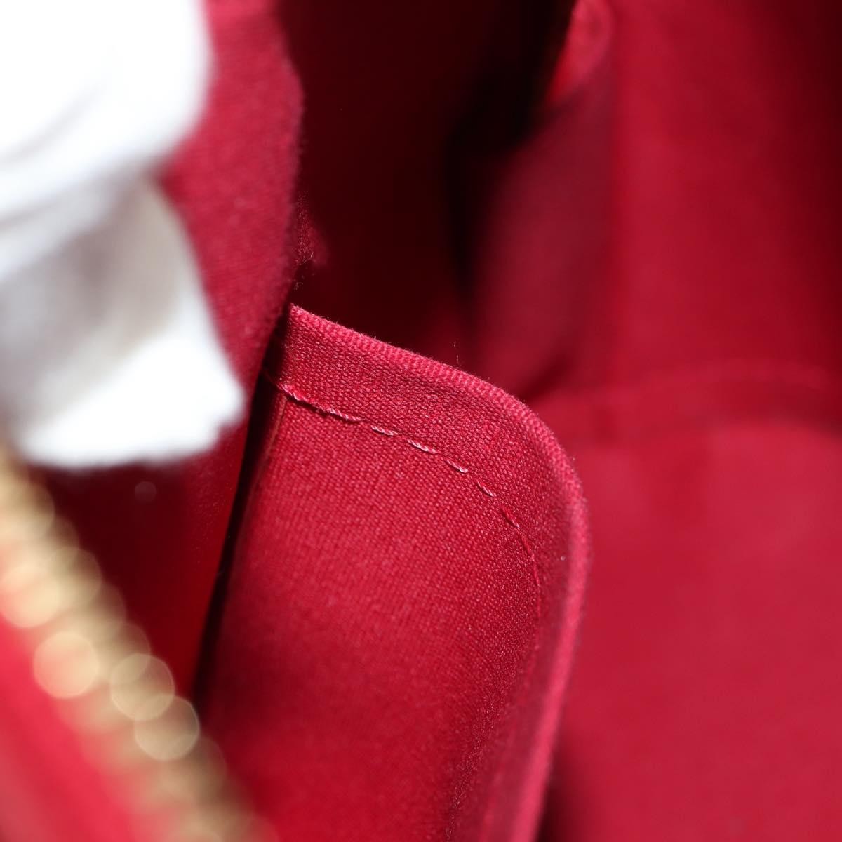 Louis Vuitton Alma Handbag Monogram Vernis, RED, PATENT_LEATHER, Handbag