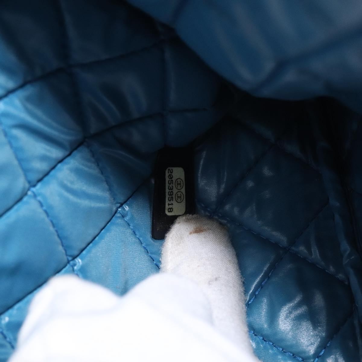 Chanel Dubai O Case Clutch Quilted Printed Nylon, BLACK, NYLON, Clutche & pouche