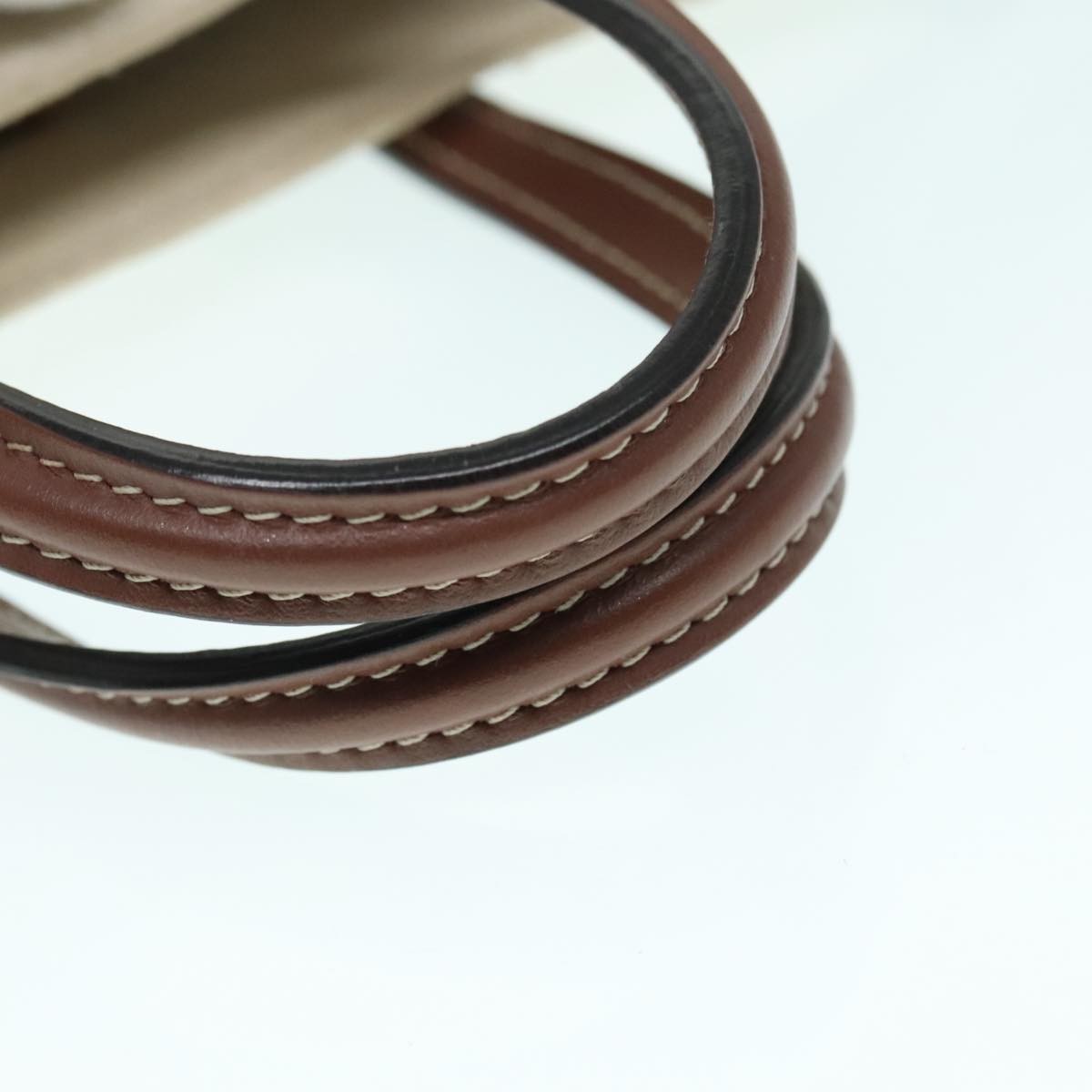 Burberry Freya Shopping Tote Canvas with Leather, ECRU, CANVAS, Handbag