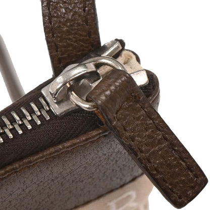 Bvlgari Logomania Shoulder Bag Canvas with Leather, BEIGE, CANVAS, Shoulder bag