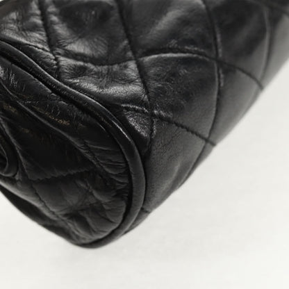 Chanel Vintage Clutch Leather, BLACK, LEATHER, Clutche & pouche