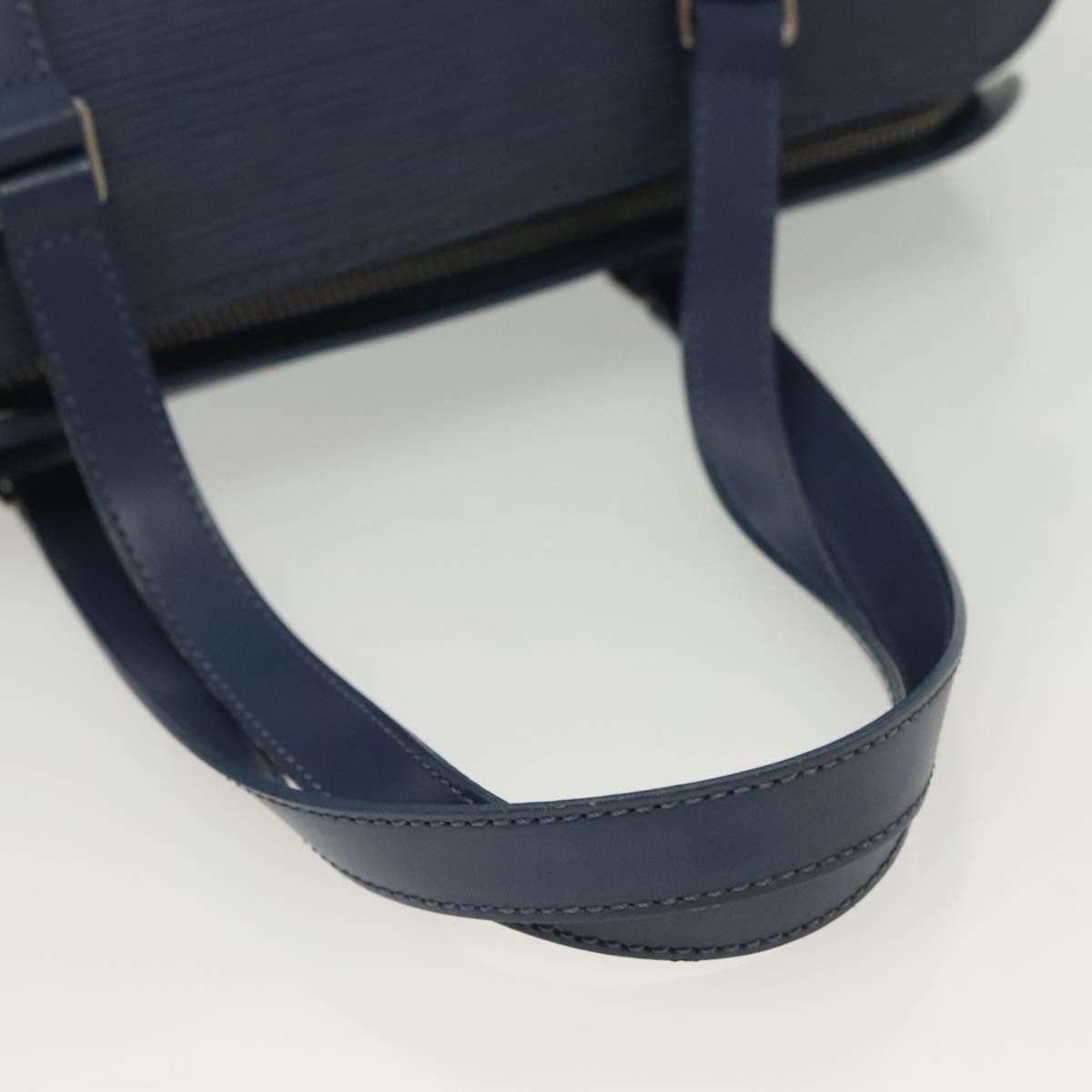 Louis Vuitton Soufflot Handbag Epi Leather, BLUE, LEATHER, Handbag