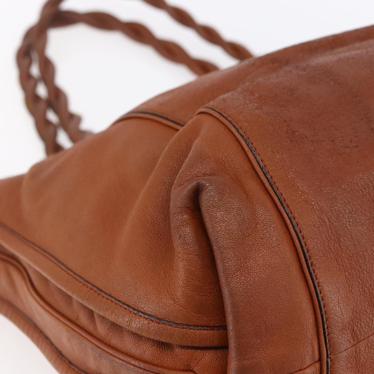 Chloe Vintage Tote bag Leather, BROWN, LEATHER, Tote bag