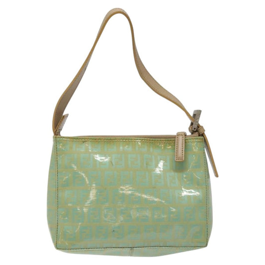 Fendi Vintage Belted Pochette Zucchino Canvas, GREEN, CANVAS, Clutche & pouche