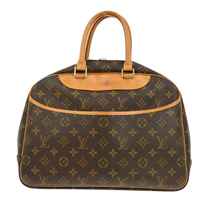 Louis Vuitton Deauville Handbag Monogram Canvas, BROWN, CANVAS, Handbag