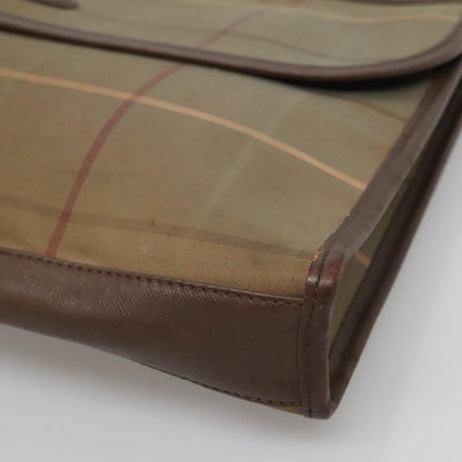 Burberry Nova check Pochette Canvas, BEIGE, CANVAS, Clutche & pouche