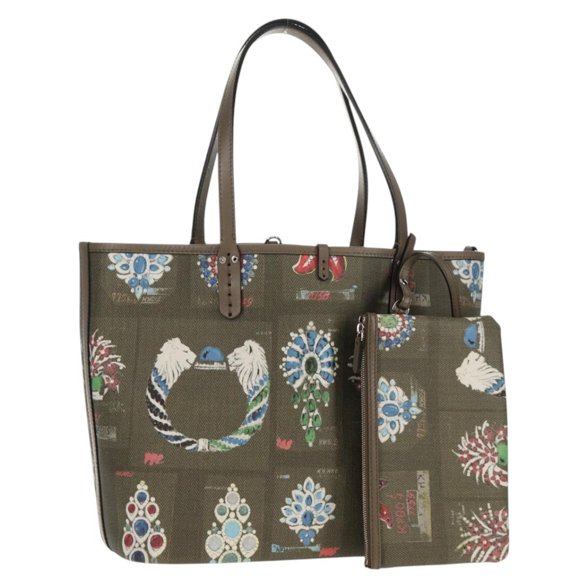 Bvlgari Tote bag Leather, GRAY, LEATHER, Tote bag