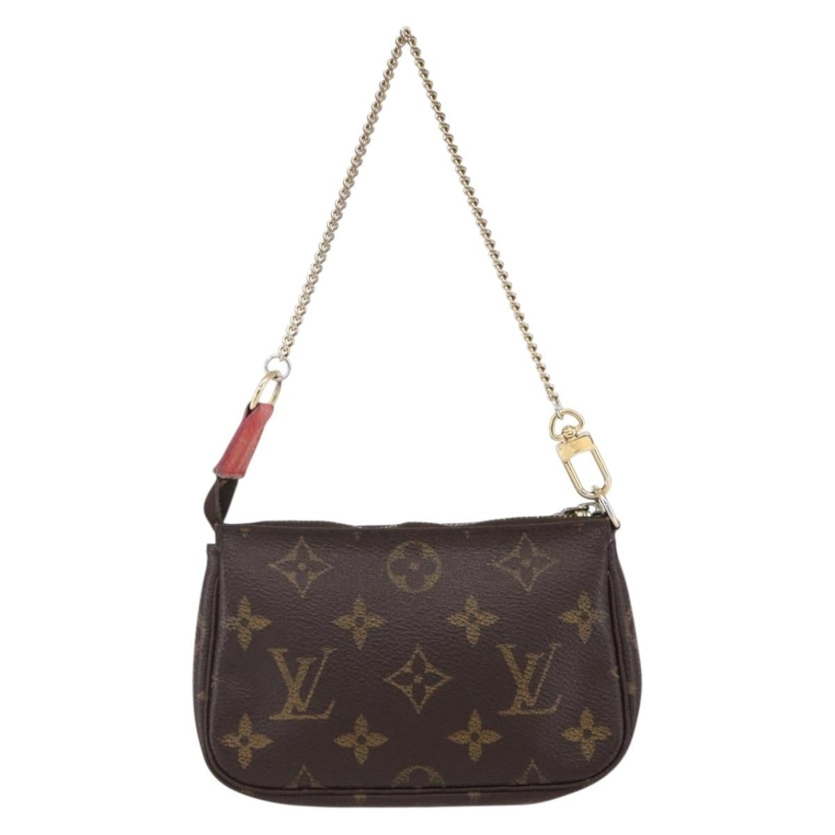 Louis Vuitton Pochette Accessoires Limited Edition Christmas Animation Monogram Canvas, BROWN, CANVAS, Clutche & pouche
