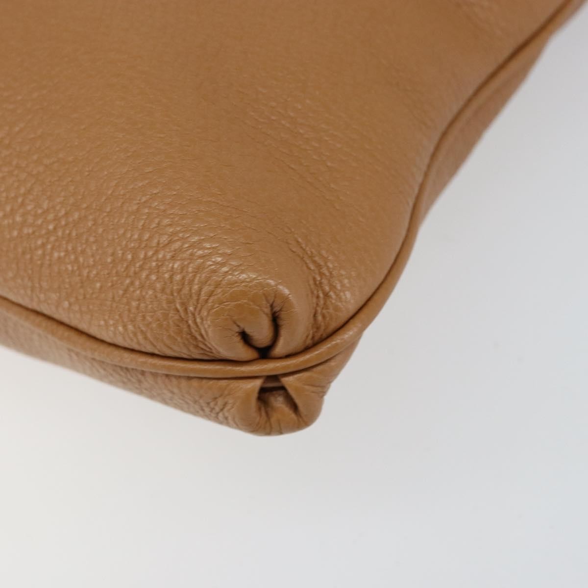 Salvatore Ferragamo Gancini Shoulder Bag Leather, BROWN, LEATHER, Shoulder bag