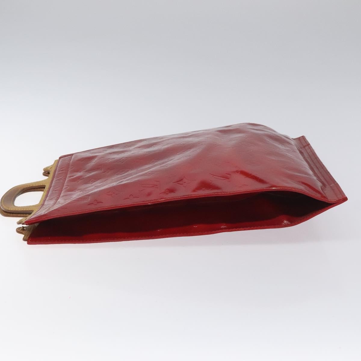 Louis Vuitton Stanton Handbag Monogram Vernis, RED, PATENT_LEATHER, Tote bag
