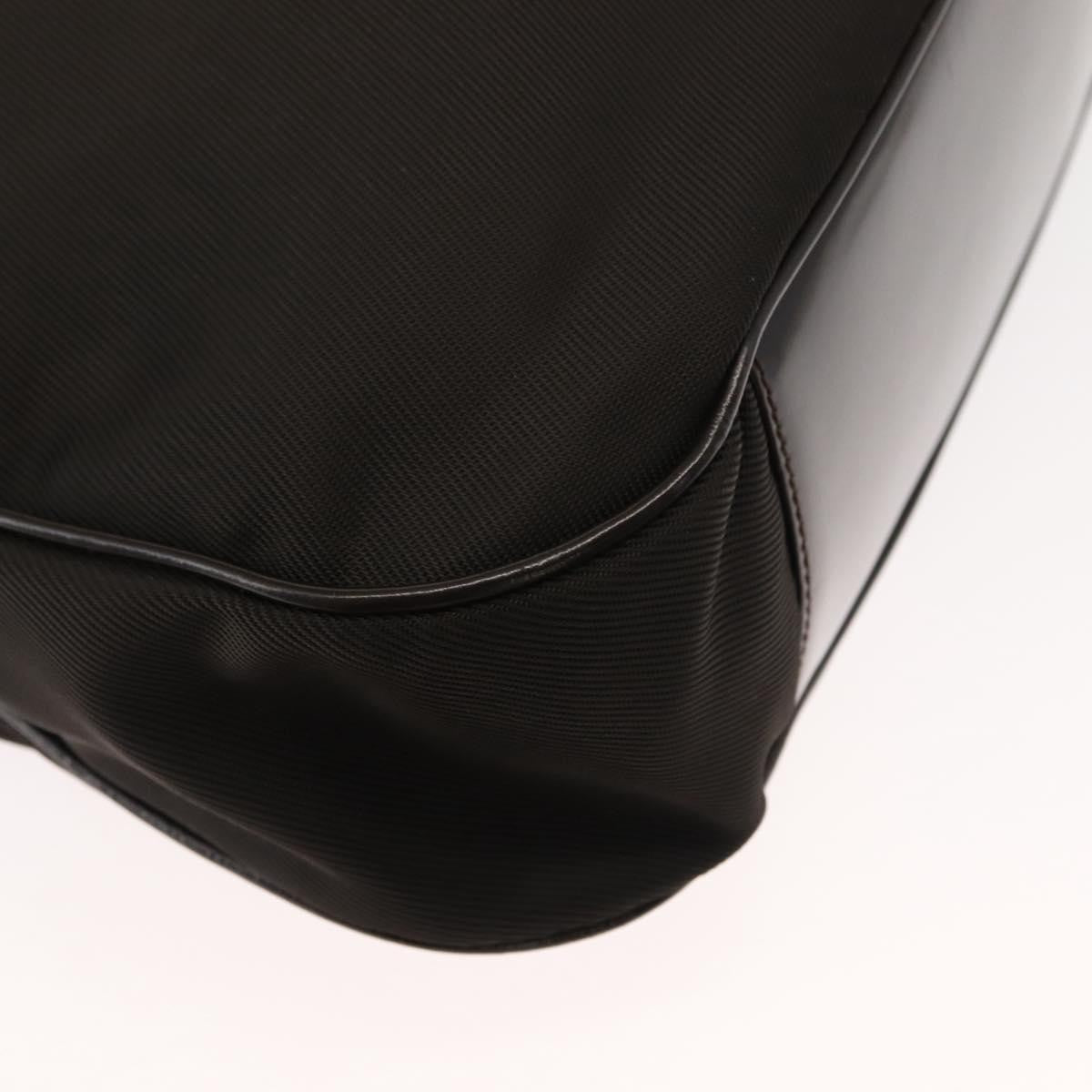 Gucci Vintage Bamboo Shoulder Bag Nylon, BROWN, NYLON, Shoulder bag