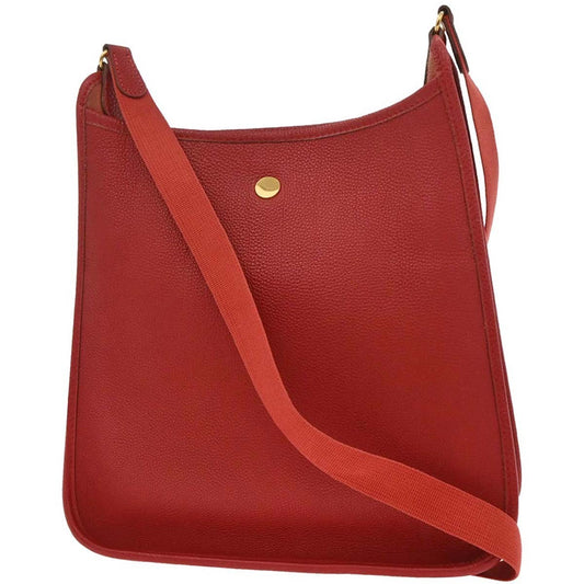 Hermes Vespa Bag Togo, RED, LEATHER, Shoulder bag