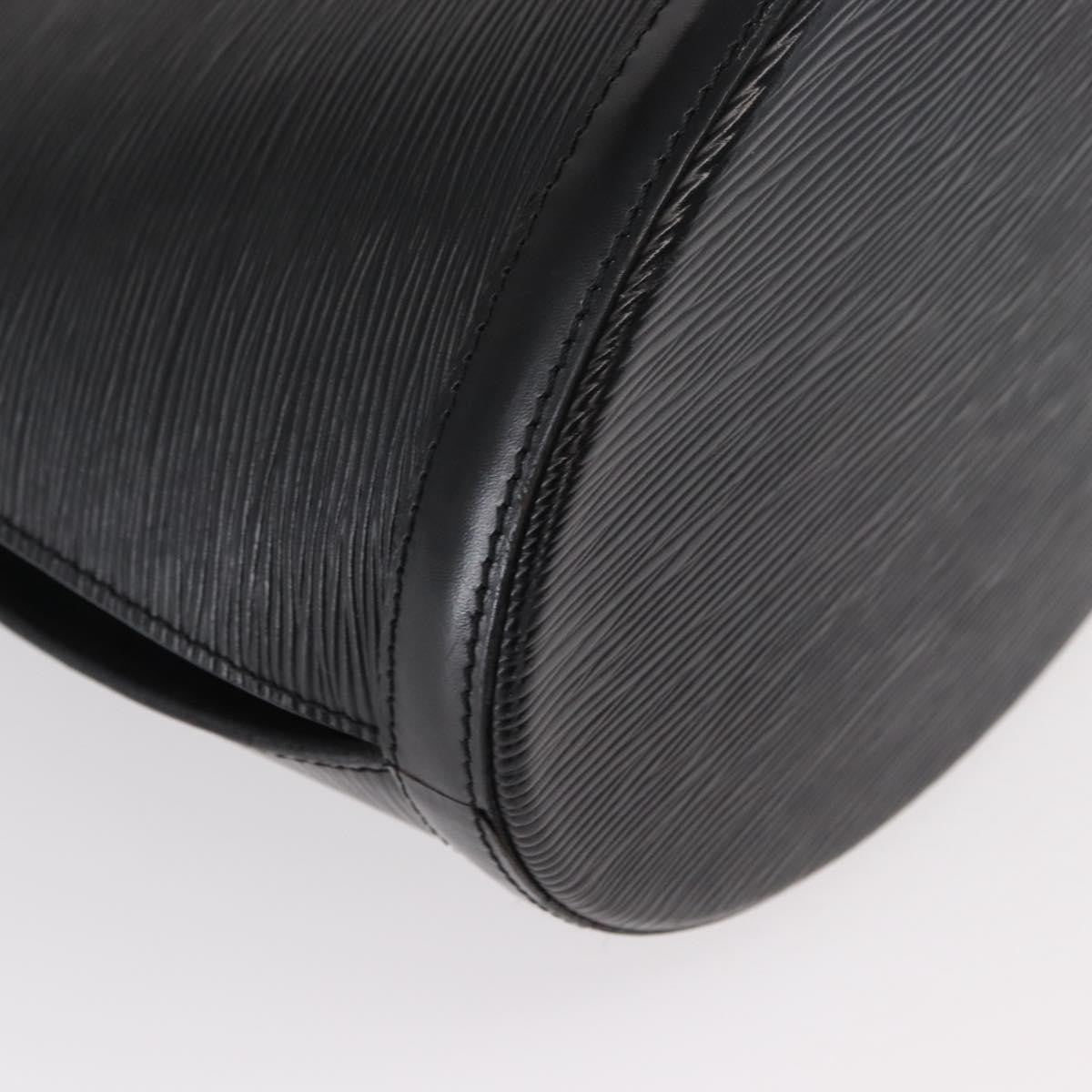 Louis Vuitton Cluny Shoulder Bag Epi Leather, BLACK, LEATHER, Shoulder bag