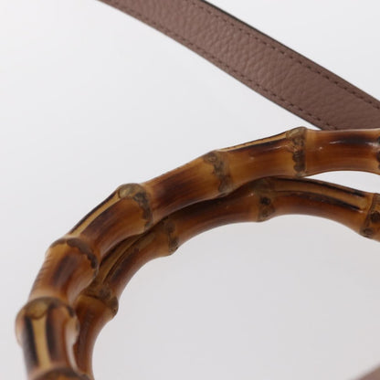 Gucci Bamboo Shopper Tote Leather, PINK, LEATHER, Handbag