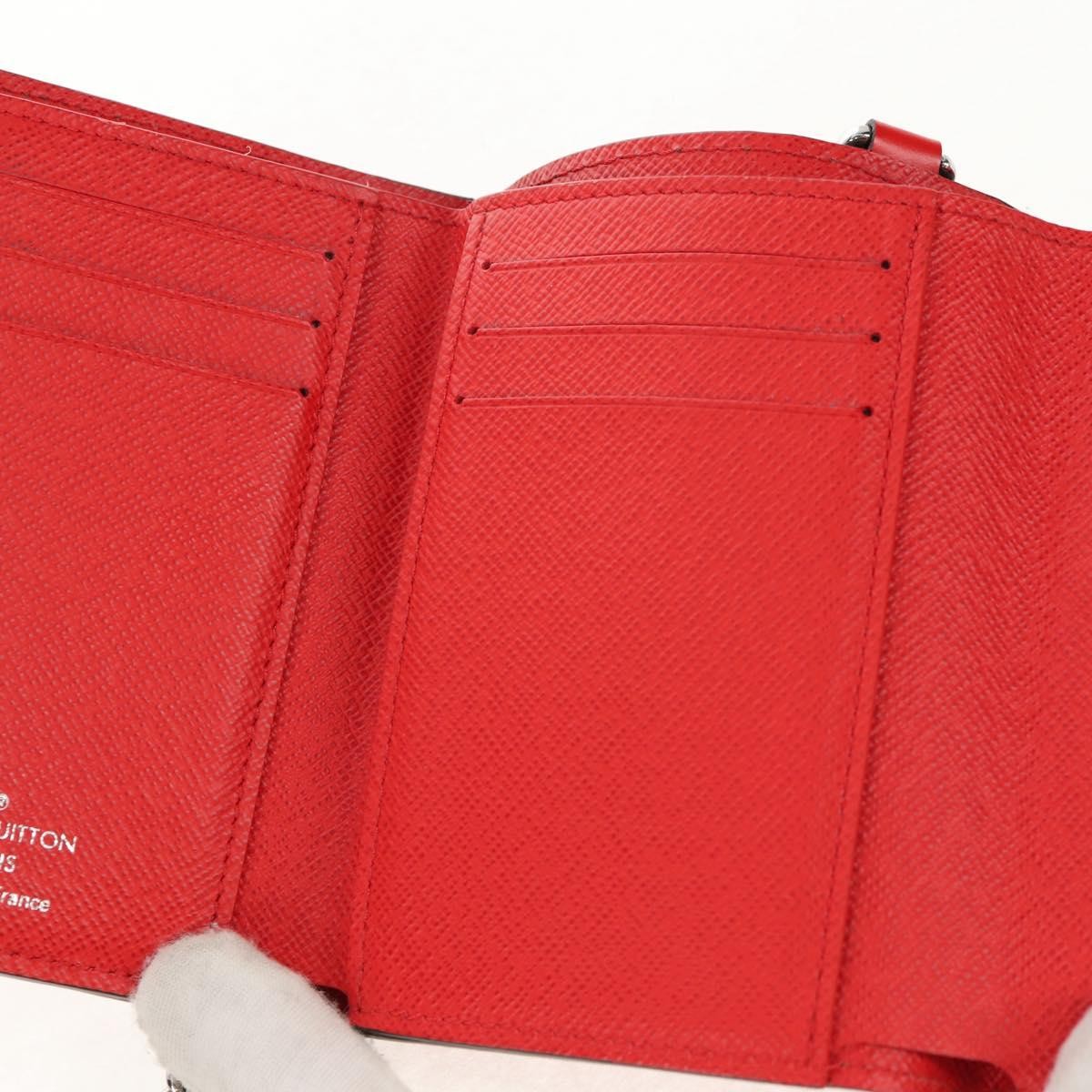 Louis Vuitton Chain Wallet Limited Edition Supreme Epi Leather, RED, LEATHER, Wallets