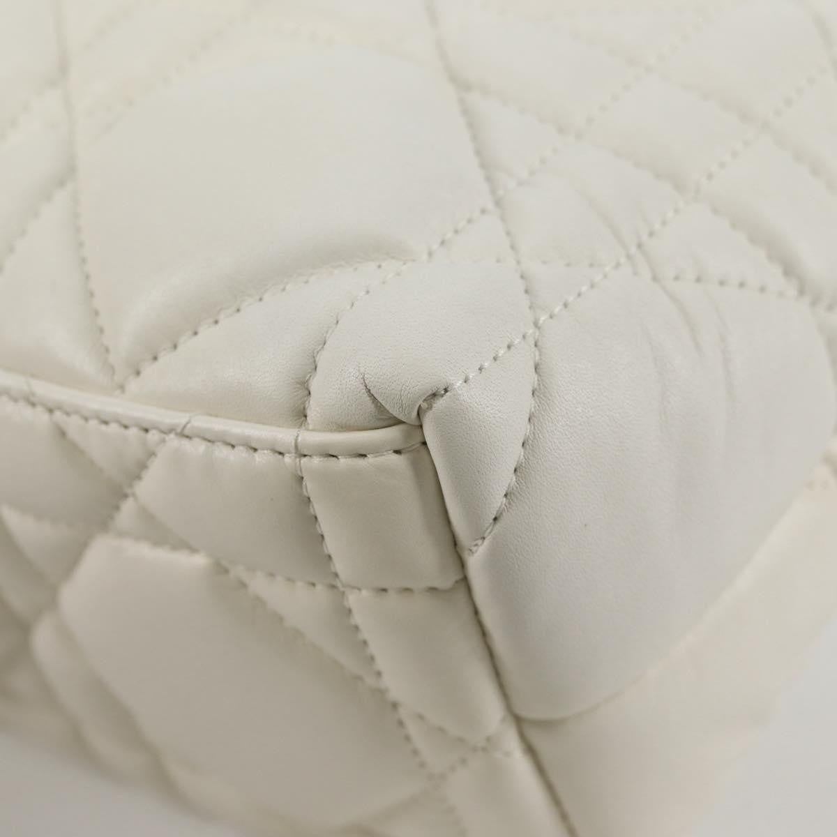 Christian Dior DiorTravel Nomad Pouch Macrocannage Quilt Calfskin, WHITE, LEATHER, Clutche & pouche