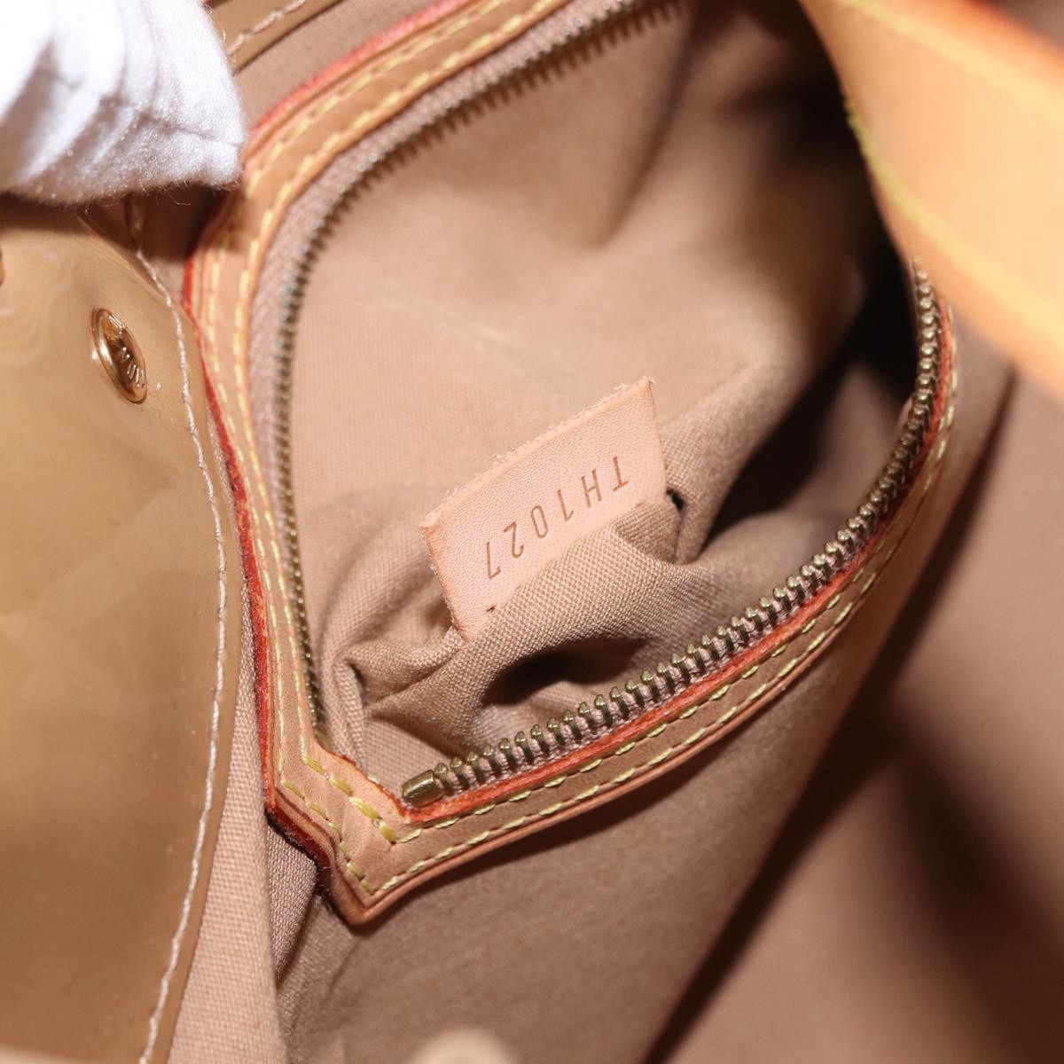 Louis Vuitton Reade Handbag Monogram Vernis, BEIGE, PATENT_LEATHER, Handbag