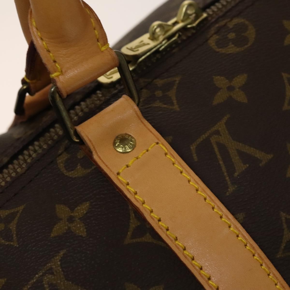 Louis Vuitton Keepall Bag Monogram Canvas, BROWN, CANVAS, Travel bag