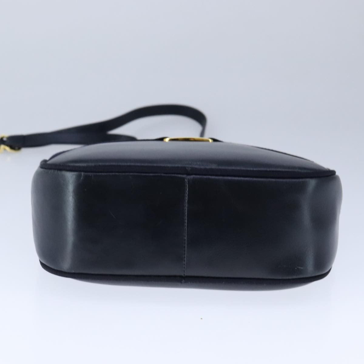 Salvatore Ferragamo Vala Shoulder Bag Leather, NAVY, LEATHER, Shoulder bag