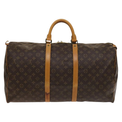 Louis Vuitton Keepall Bag Monogram Canvas, BROWN, CANVAS, Travel bag