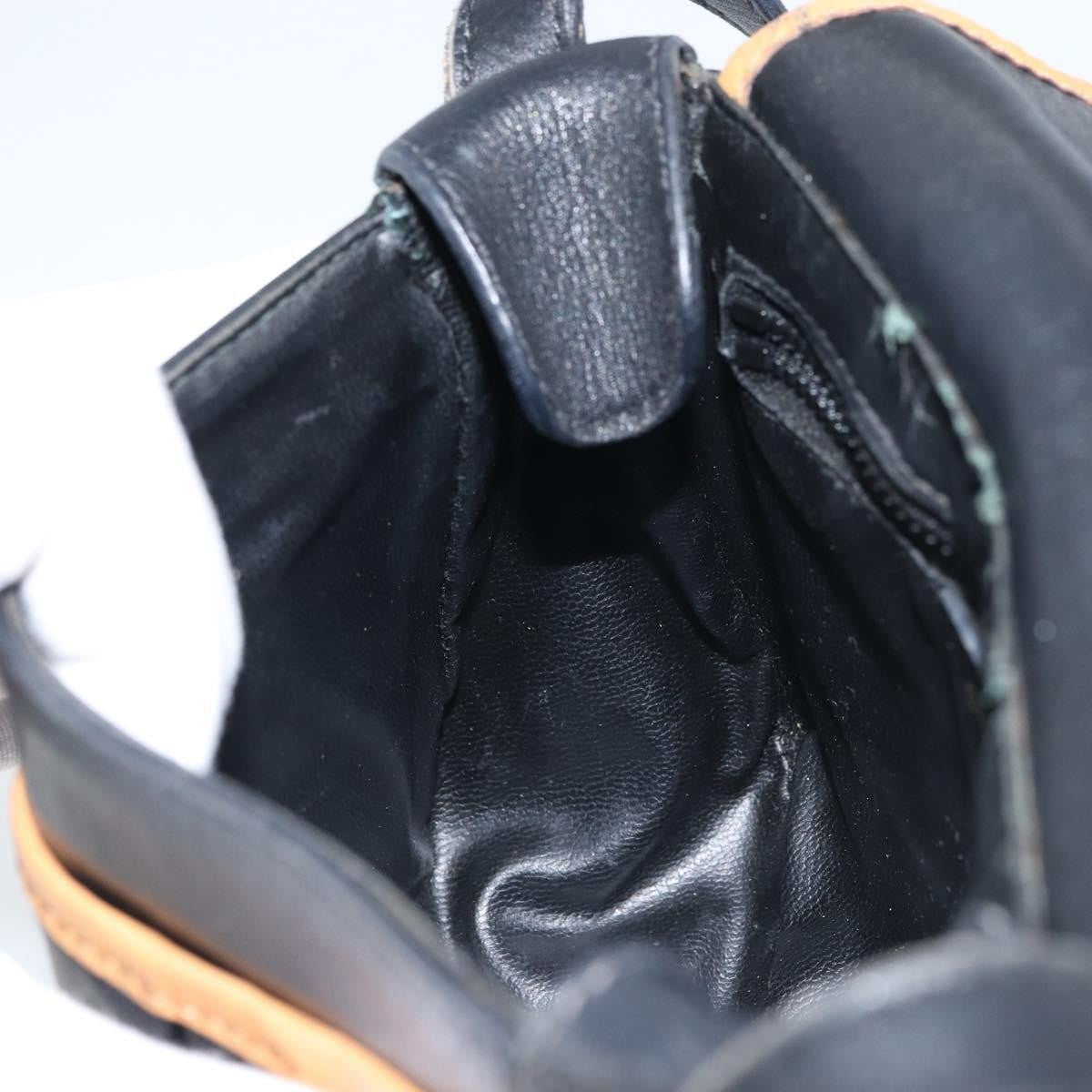 Celine Vintage Shoulder Bag Leather, BLACK, LEATHER, Shoulder bag